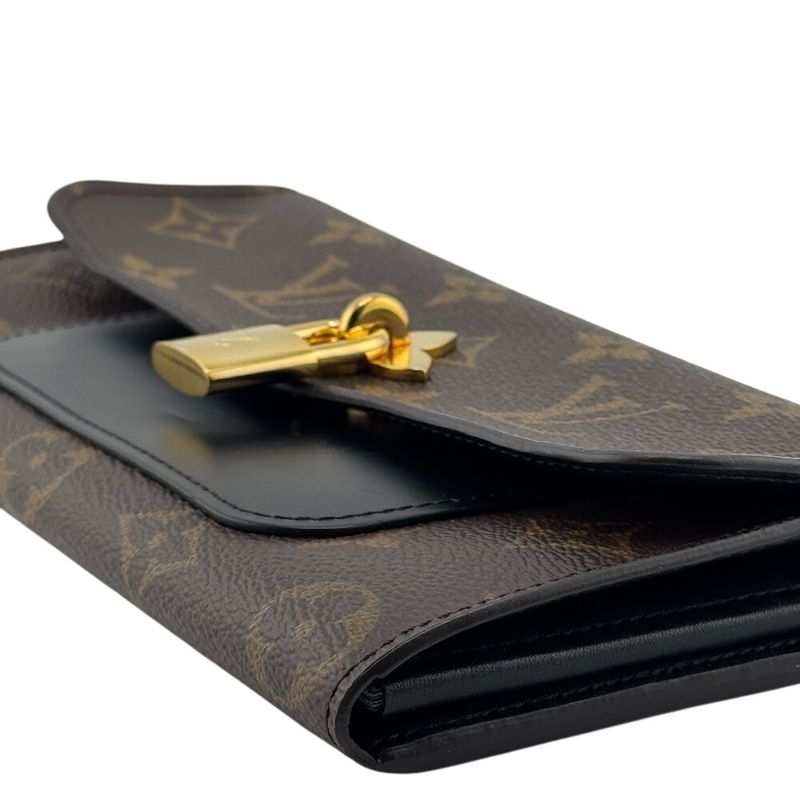 Louis Vuitton M62577 Portefeuille Flower Long Wallet Brown Women