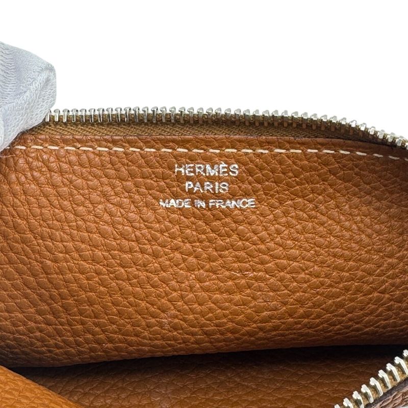 Coin Case For Hermes Dogon GM Coin Case Pouch Dogon GM Coin Case Brown Unisex
