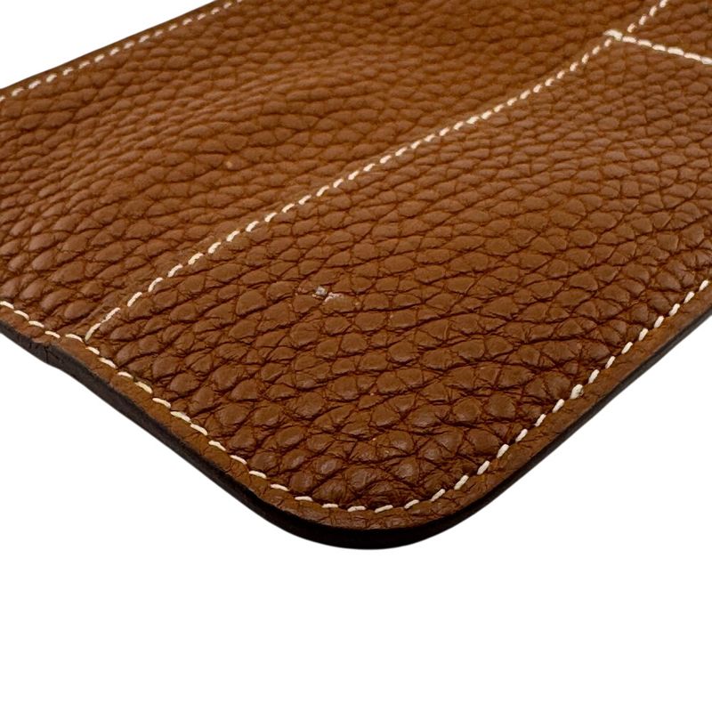 Coin Case For Hermes Dogon GM Coin Case Pouch Dogon GM Coin Case Brown Unisex
