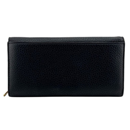 Christian Diorissimo Lancontre Chain Wallet Long Wallet Black Women