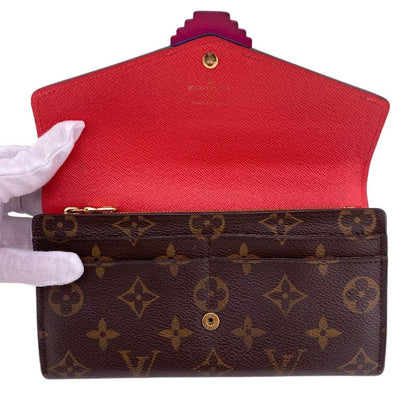 Louis Vuitton M61348 Portefeuille Sarah Long Wallet Brown Ladies