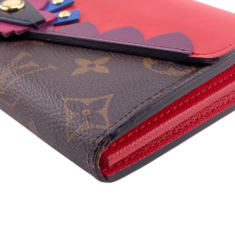 Louis Vuitton M61348 Portefeuille Sarah Long Wallet Brown Ladies