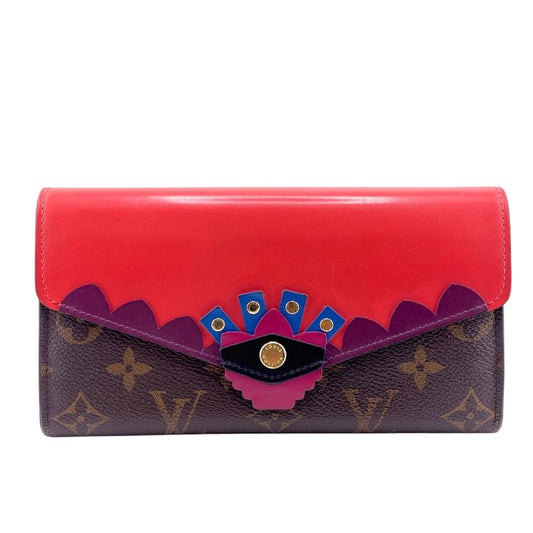 Louis Vuitton M61348 Portefeuille Sarah Long Wallet Brown Ladies