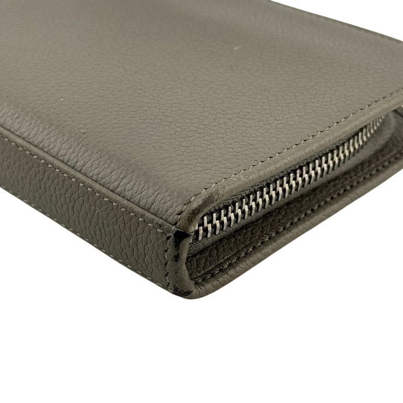 Saint Laurent Paris 326599 Round Zipper Long Wallet Glazed Women