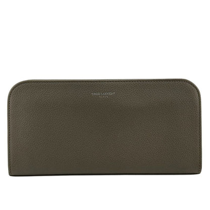Saint Laurent Paris 326599 Round Zipper Long Wallet Glazed Women
