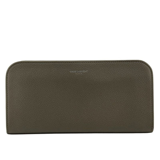 Saint Laurent Paris 326599 Round Zipper Long Wallet Glazed Women