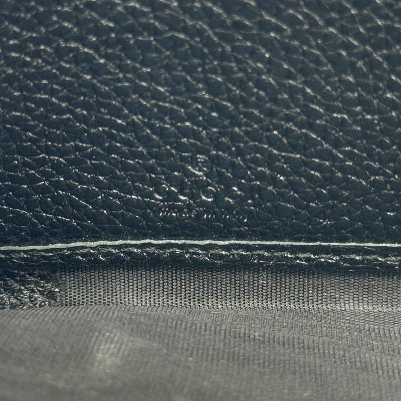 Gucci 570661 Round Zipper Zumi Long Wallet Black Unisex