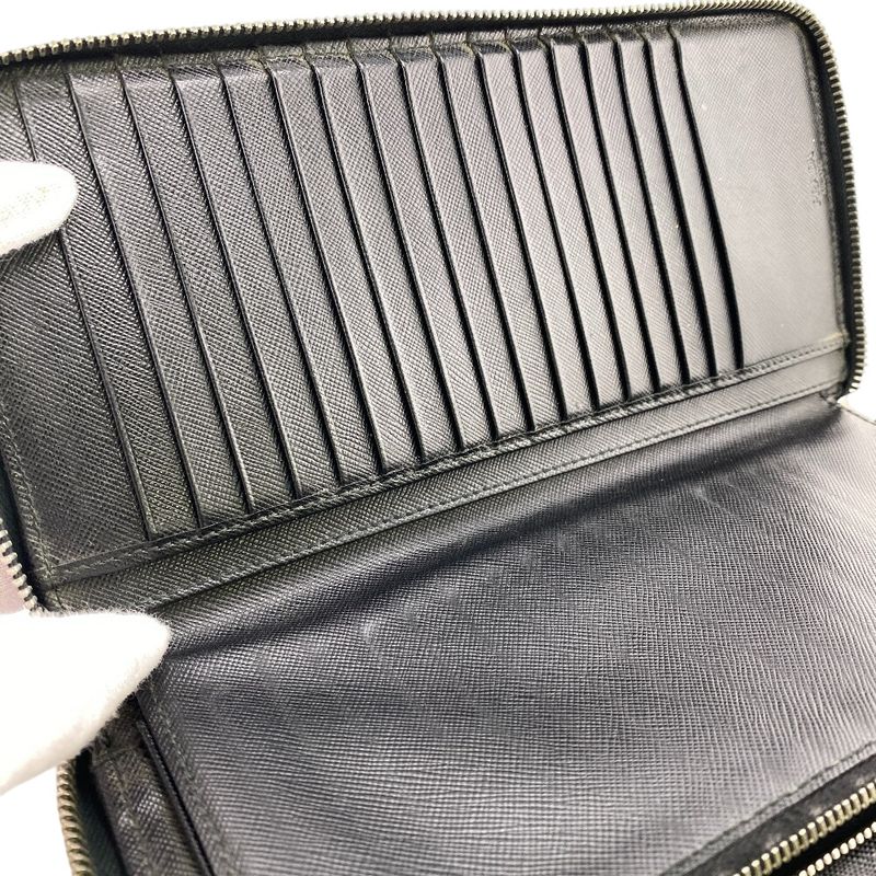 Prada 2ml220 Long Wallet Black Men's