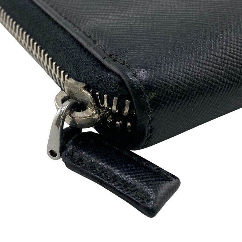 Prada 2ml220 Long Wallet Black Men's