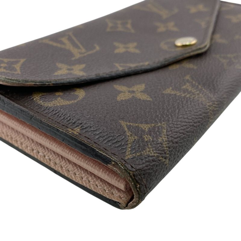 Louis Vuitton M62235 Portefeuille Sarah Long Wallet Brown Ladies