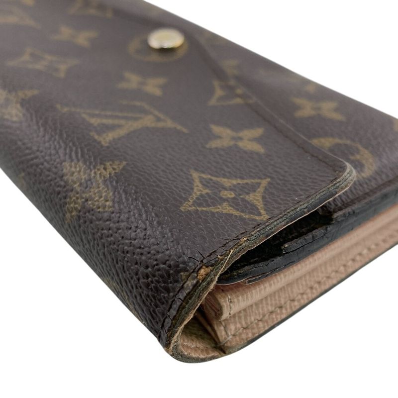 Louis Vuitton M62235 Portefeuille Sarah Long Wallet Brown Ladies