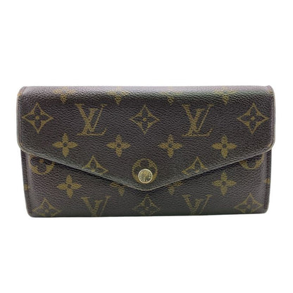 Louis Vuitton M62235 Portefeuille Sarah Long Wallet Brown Ladies