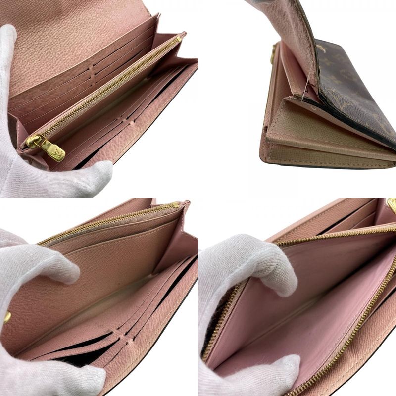 Louis Vuitton M62235 Portefeuille Sarah Long Wallet Brown Ladies