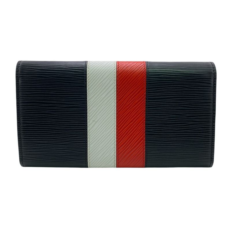 Louis Vuitton M62985 Portefeuille Sarah Long Wallet Black Men's