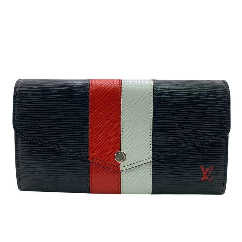 Louis Vuitton M62985 Portefeuille Sarah Long Wallet Black Men's