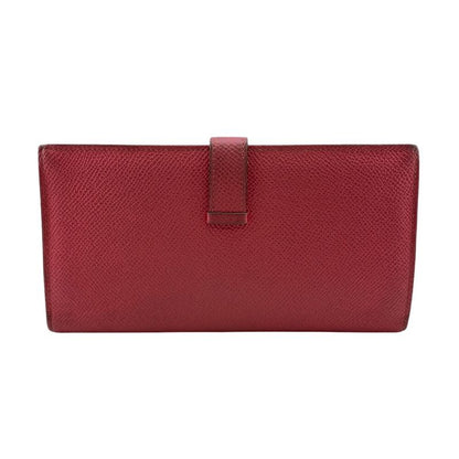 Hermes Bifold Bearn Souffle Long Wallet Pink Ladies