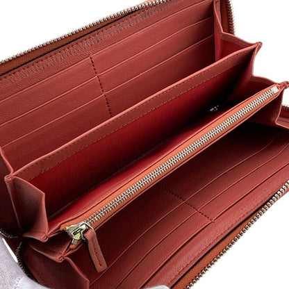 Gucci 760312 Round Zipper Long Wallet Pink Ladies