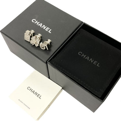 Chanel Brooch Corsage Silver 3 Piece Set Clover Bottle No.5 Coco Mark Pin