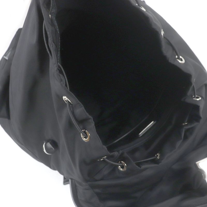 Prada 2vz108 Triangle Logo Re-nylon 2WAY Backpack Shoulder Bag Black Storage