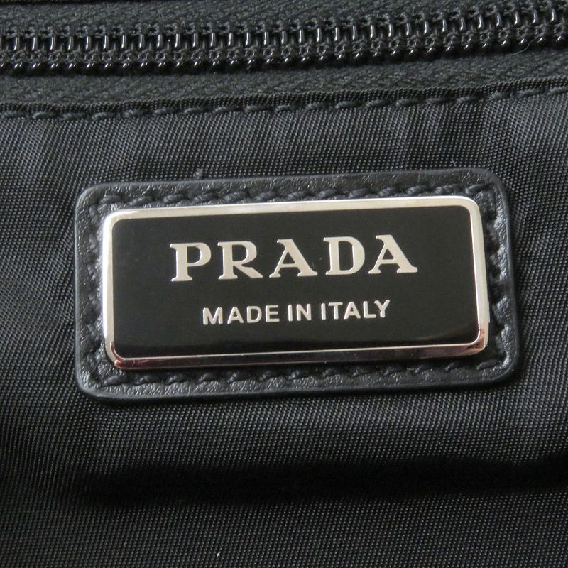 Prada 2vz108 Triangle Logo Re-nylon 2WAY Backpack Shoulder Bag Black Storage