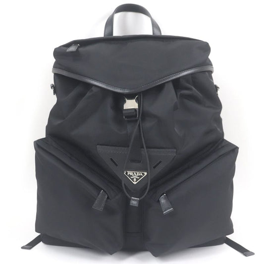 Prada 2vz108 Triangle Logo Re-nylon 2WAY Backpack Shoulder Bag Black Storage