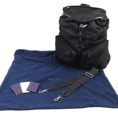 Prada 2vz108 Triangle Logo Re-nylon 2WAY Backpack Shoulder Bag Black Storage