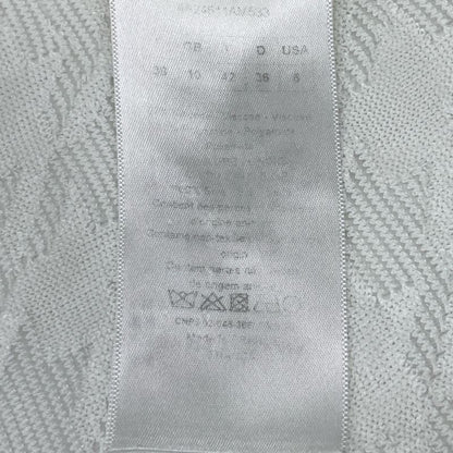 Christian DIOR White Staggered Sleeveless Dress 4a24611am533 USA6