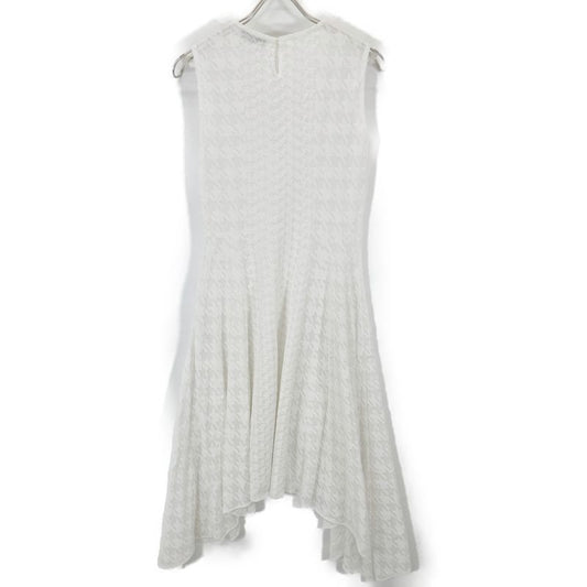 Christian DIOR White Staggered Sleeveless Dress 4a24611am533 USA6