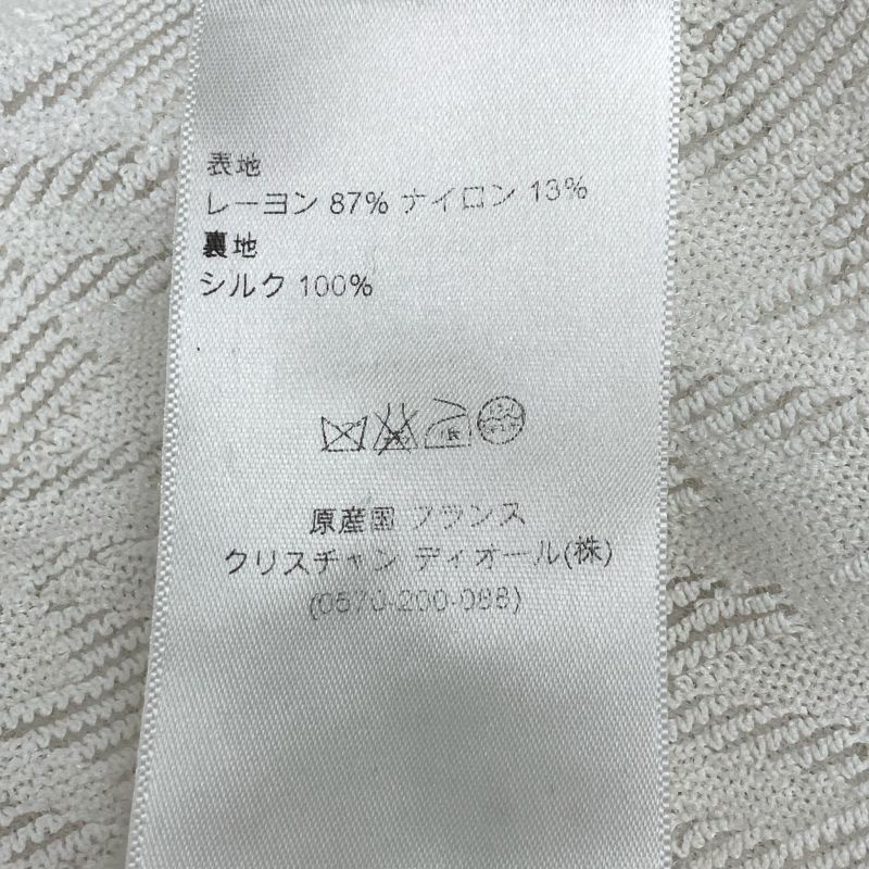 Christian DIOR White Staggered Sleeveless Dress 4a24611am533 USA6