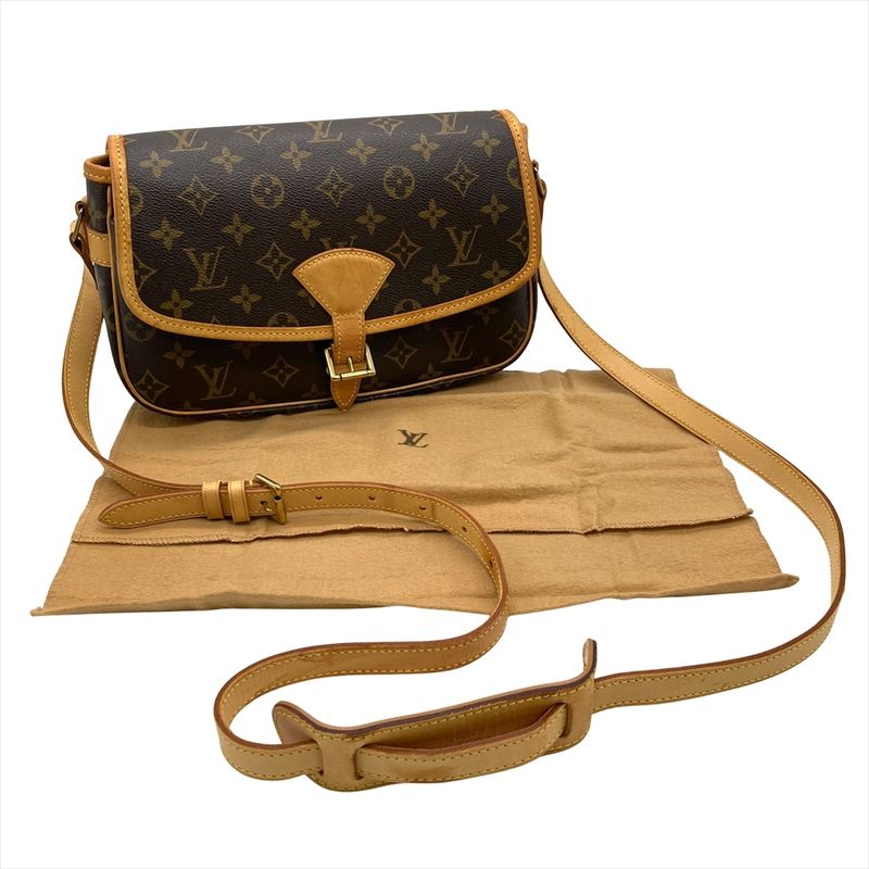 Louis Vuitton Sologne Shoulder Bag Monogram Canvas M42250 Brown Gold Hardware
