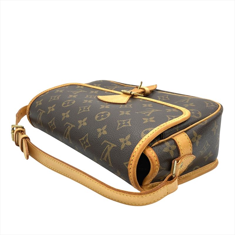 Louis Vuitton Sologne Shoulder Bag Monogram Canvas M42250 Brown Gold Hardware