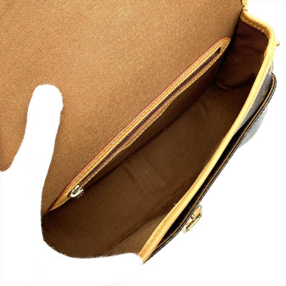 Louis Vuitton Sologne Shoulder Bag Monogram Canvas M42250 Brown Gold Hardware
