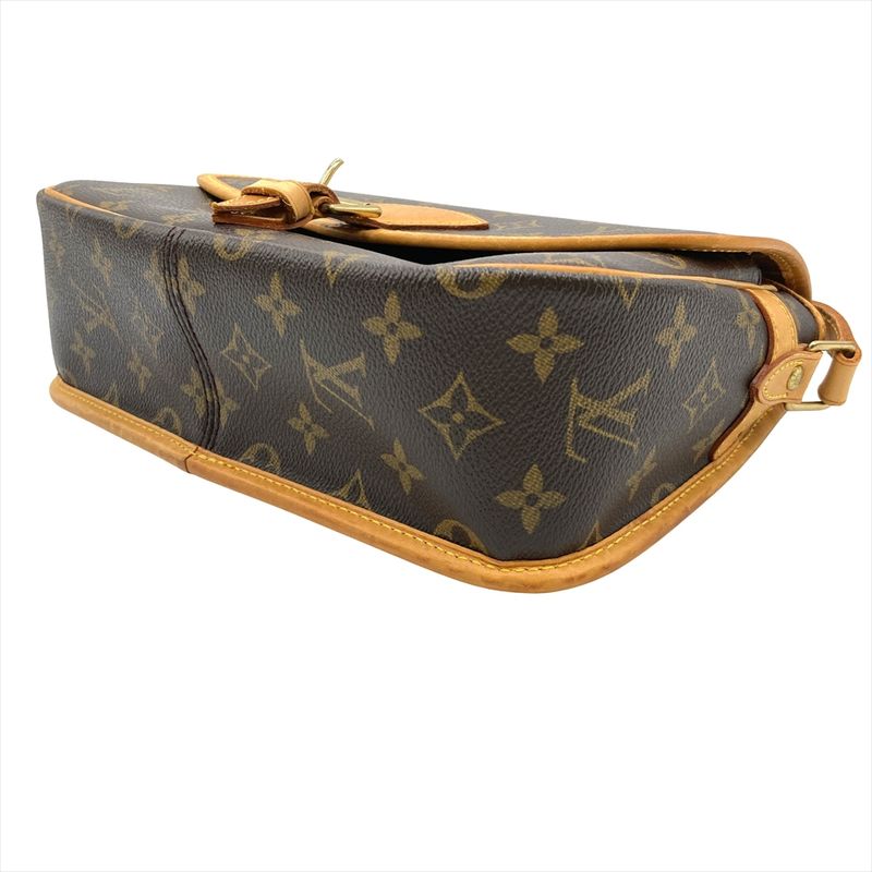 Louis Vuitton Sologne Shoulder Bag Monogram Canvas M42250 Brown Gold Hardware