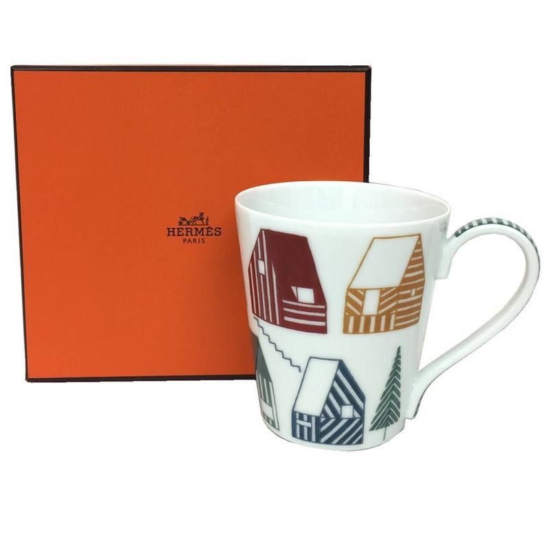 Hermes Mug Purse Maison LES Cabanes Mug Single Dish Unused Aq11831