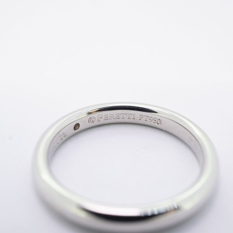 Tiffany & Co Ring Stacking Band 1PD Pt950 Platinum Diamond #115 Ladies