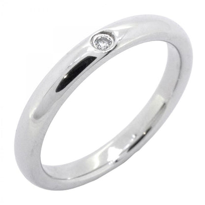 Tiffany & Co Ring Stacking Band 1PD Pt950 Platinum Diamond #115 Ladies