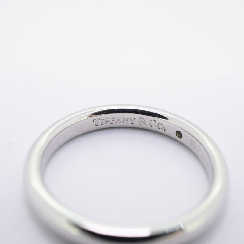 Tiffany & Co Ring Stacking Band 1PD Pt950 Platinum Diamond #115 Ladies