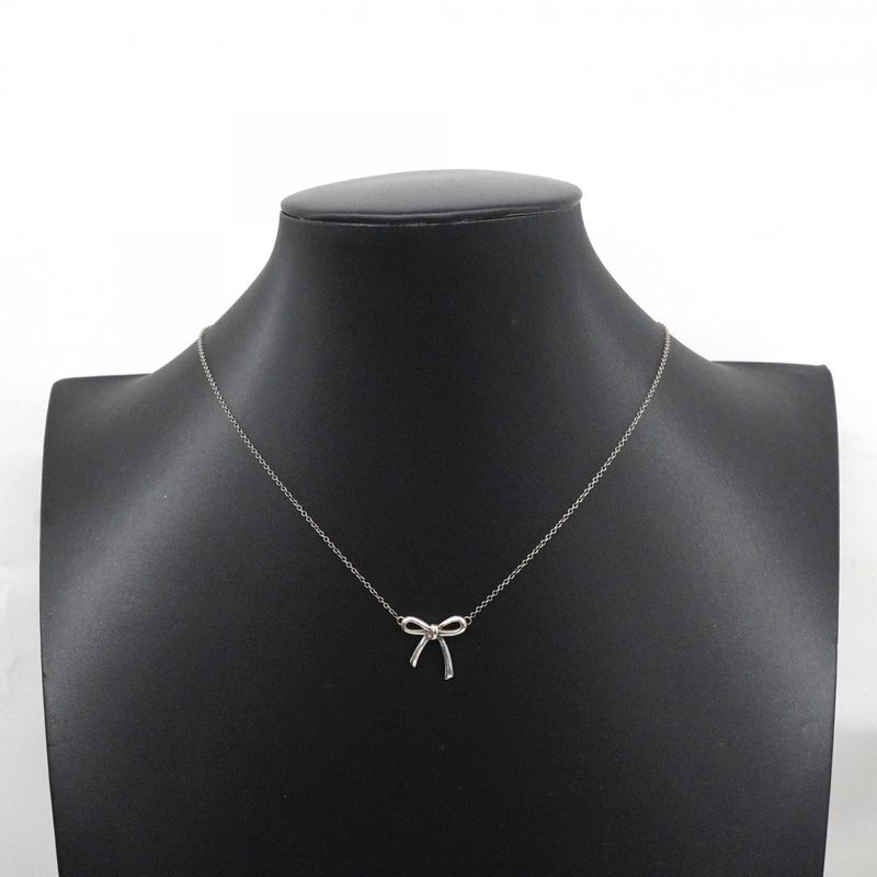 Tiffany & Co Necklace With Ribbon Motif In 925 Silver For Women