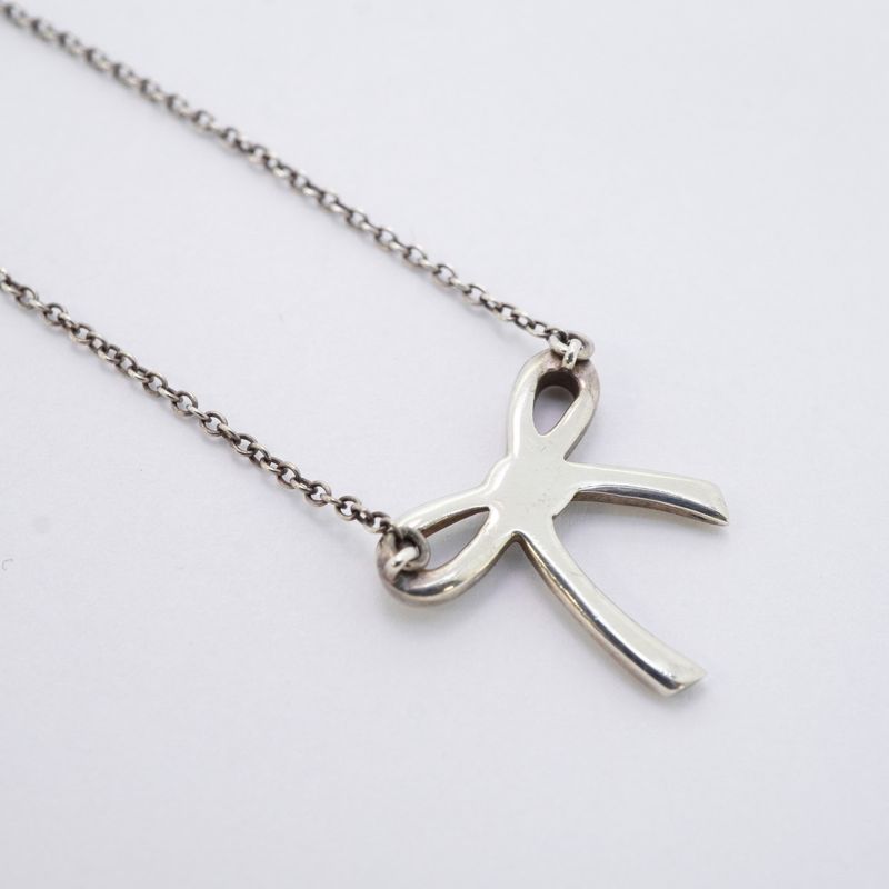 Tiffany & Co Necklace With Ribbon Motif In 925 Silver For Women