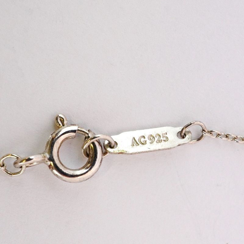 Tiffany & Co Necklace Return To Heart Silver 925 Blue Ladies