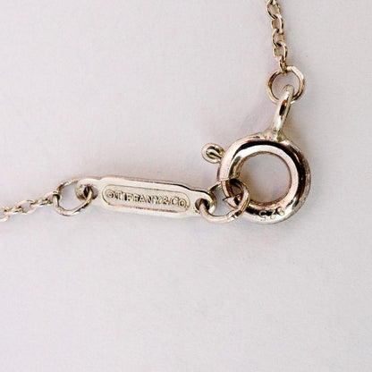 Tiffany & Co Necklace Return To Heart Silver 925 Blue Ladies