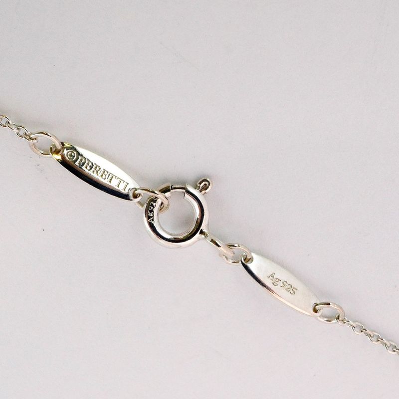 Tiffany & Co Necklace Open Heart Silver 925 Ladies