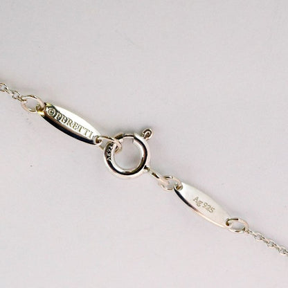 Tiffany & Co Necklace Open Heart Silver 925 Ladies