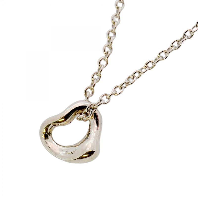 Tiffany & Co Necklace Open Heart Silver 925 Ladies