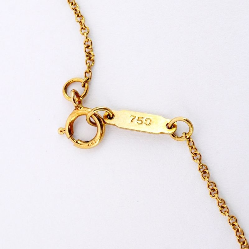 Tiffany & Co Necklace Dots Circle 6PD 18K Yellow Gold Yellow Gold Pt950
