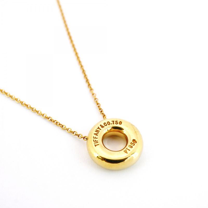 Tiffany & Co Necklace Dots Circle 6PD 18K Yellow Gold Yellow Gold Pt950
