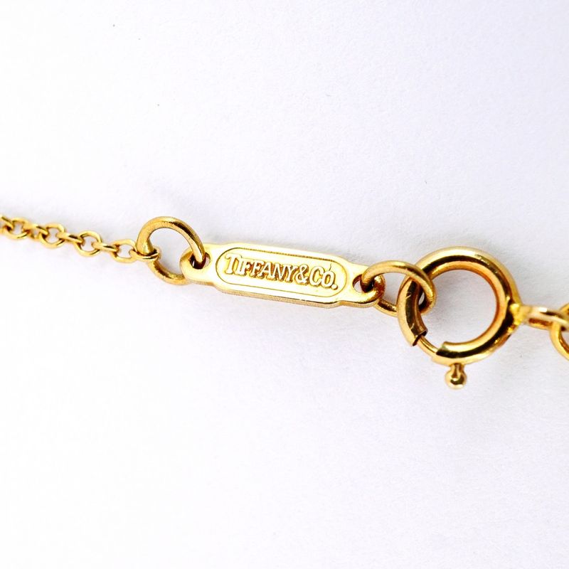 Tiffany & Co Necklace Dots Circle 6PD 18K Yellow Gold Yellow Gold Pt950