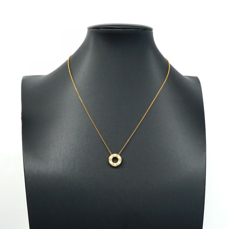 Tiffany & Co Necklace Dots Circle 6PD 18K Yellow Gold Yellow Gold Pt950
