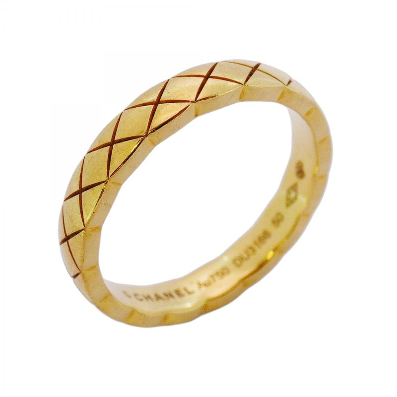 Chanel Ring Coco Crush 18K Yellow Gold Yellow Gold #50 Ladies