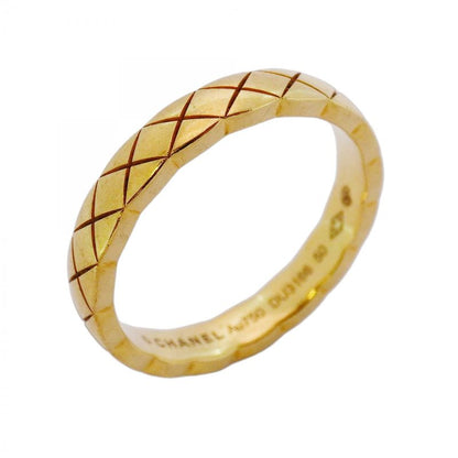 Chanel Ring Coco Crush 18K Yellow Gold Yellow Gold #50 Ladies